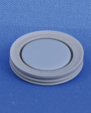 Gummiprop, gr&aring;, brombutyl/teflon, Septum, 13mm krave