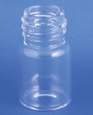 Gevindflaske 6ml, Type 1, klar, &Oslash;21x39, 18x3mm gevind
