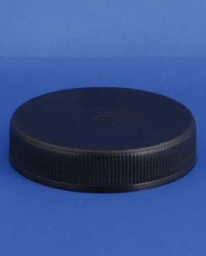 L&aring;g, sort, PP, til 60ml salveglas