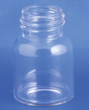 Gevindflaske 15ml, Type 1, klar, &Oslash;30x45