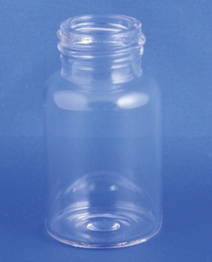 Gevindflaske 20ml, Type 1, klar,  &Oslash;30x55