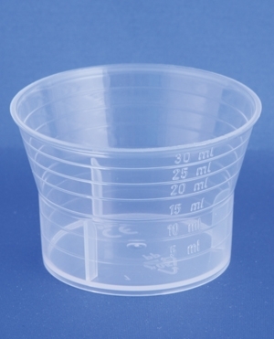 M&aring;leb&aelig;ger 5-30ml, PP, PP28, til forseglingskapsel 713750