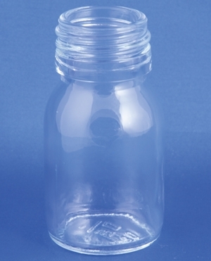 Medicinflaske 30ml, Type 3, klar, PP28 gevind