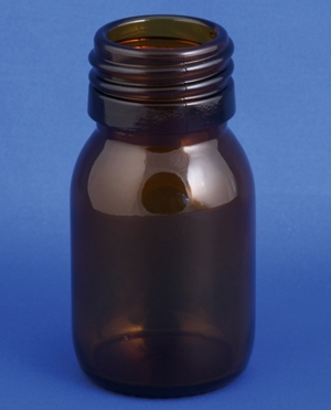 Medicinflaske 30ml, Type3, brun, PP28 gevind