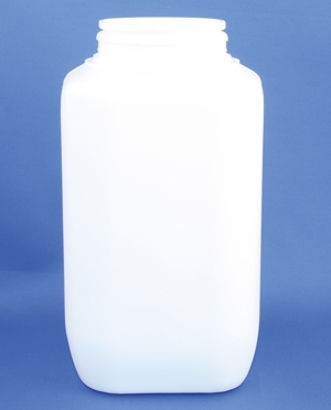Rectangular 1,000ml, white, HDPE, 6017 thread, for Handy Cap, Duma