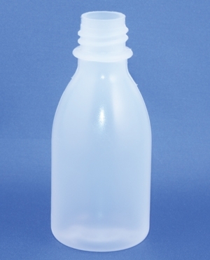 Plastic bottle 50ml, PE, natural