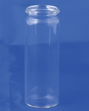 Autosamplerglas, Type 3, klar, &Oslash;29x79,5 m/lige bund