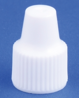 Kapsel 8mm, hvid, plast, til 3ml dr&aring;beflaske