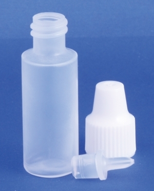 Dropper bottle 3ml, PE, natural, complete w/special dropper insert
