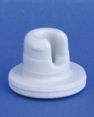 Fryset&oslash;rringsprop 13mm, hvid, brombutyl/teflon, 1.000stk