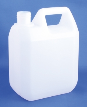 Plastic container 1liter, PE, natural, PP28 thread, UN-approved