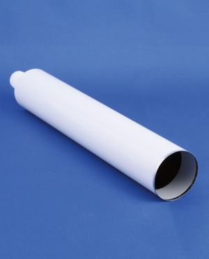 Aluminum tube 55ml w/membrane, white