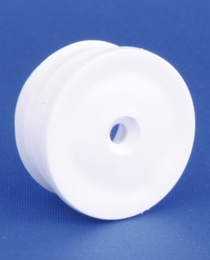 Indsats, hvid, m/hul &Oslash;2,5