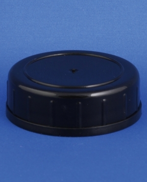 Lid, black, PP, GL40 thread, w/cone