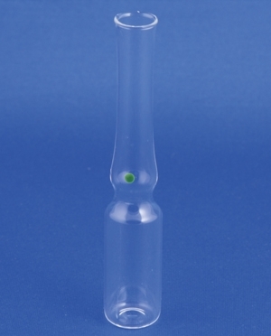 Ampuller 1ml, Type 1, klar, m/gr&oslash;n prik (One-Point-Cut), 525stk