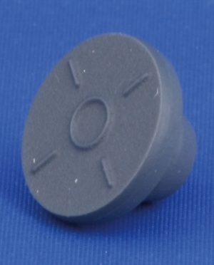 Gummiprop 13mm, gr&aring;, brombutyl, 1.000stk