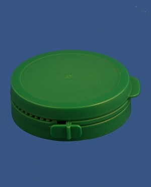 Lid, green, LDPE, 9022 thread, Handy Cap, Duma