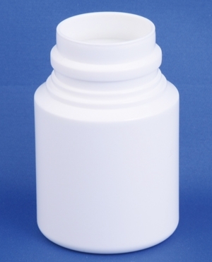 Plastic can 30ml, HDPE, white, Dudek