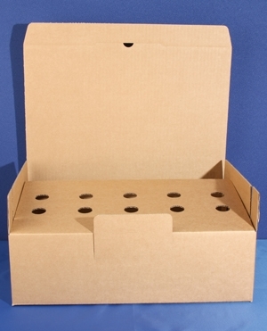 Karton til kn&aelig;khalsbeholder 500mlx10stk, 10stk