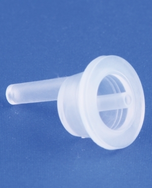 Indsats til spritholdige dr&aring;ber, natur, plast, GL18-2 gevind