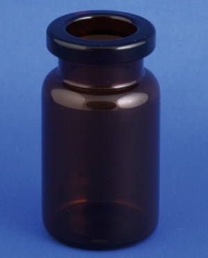 Tube vial 6ml, Type 1, brown, &Oslash;22x40