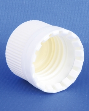 Forseglingskapsel, hvid, PP, GL18-2 gevind, m/konus