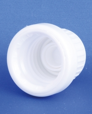 Forseglingskapsel, plast, hvid, GL18-1 gevind, m/konus