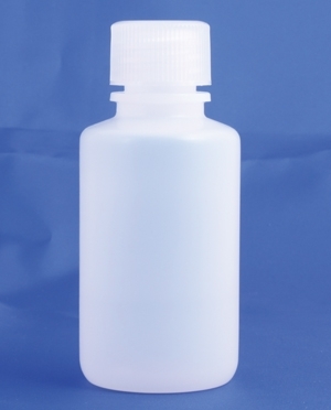 Plastic bottle 60ml, HDPE, natural, w/cap